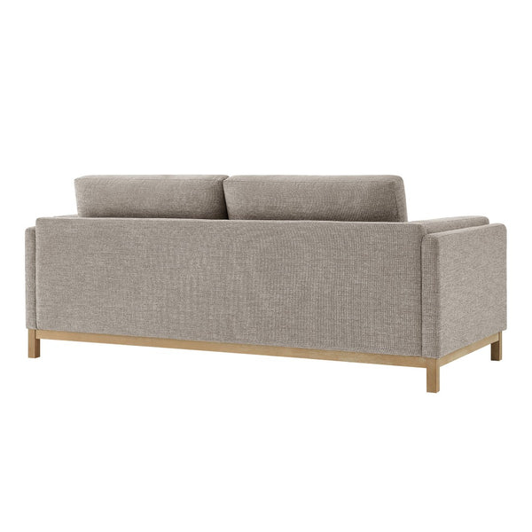 Modway Furniture Roscoe 81-Inch Fabric Sofa by Modway - Luxurious Mélange Chenille for Ultimate Comfort and Style Pewter EEI-7327-PEW