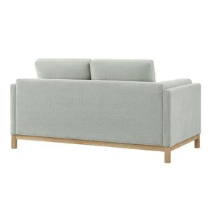 Modway Furniture Roscoe 63-Inch Fabric Loveseat – Timeless American-Style Seating for Modern and Classic Interiors Mist EEI-7328-MST