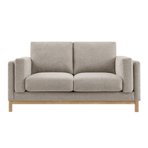 Modway Furniture Roscoe 63-Inch Fabric Loveseat – Timeless American-Style Seating for Modern and Classic Interiors Pewter EEI-7328-PEW