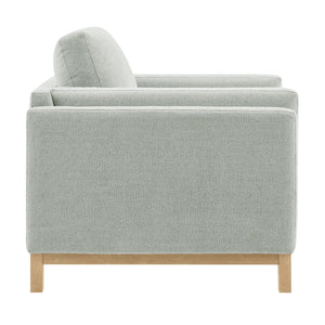 Modway Furniture Roscoe Fabric Armchair - Plush Comfort and Elegant Design for Modern or Traditional Spaces Mist EEI-7329-MST