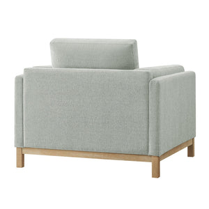 Modway Furniture Roscoe Fabric Armchair - Plush Comfort and Elegant Design for Modern or Traditional Spaces Mist EEI-7329-MST