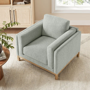 Modway Furniture Roscoe Fabric Armchair - Plush Comfort and Elegant Design for Modern or Traditional Spaces Mist EEI-7329-MST
