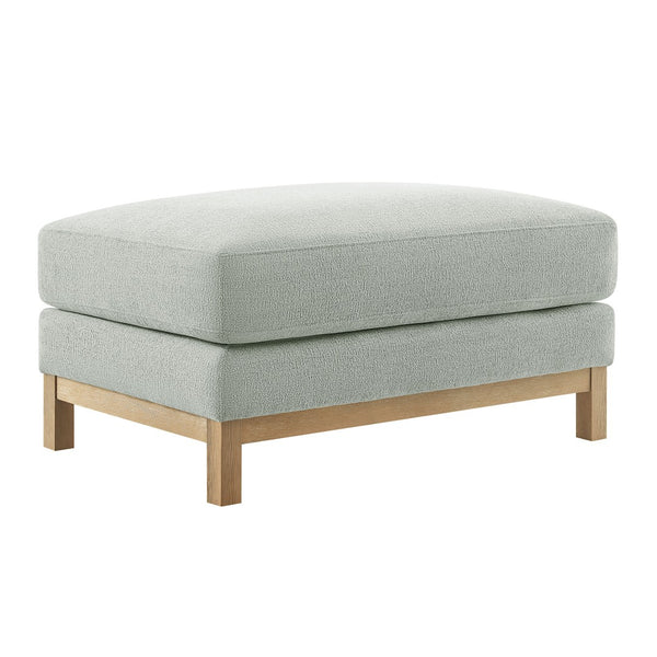 Modway Furniture Roscoe Fabric Ottoman - Plush Rectangular Design with Durable Chenille Upholstery for Comfort & Style Mist EEI-7330-MST