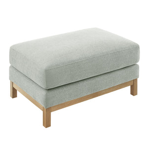 Modway Furniture Roscoe Fabric Ottoman - Plush Rectangular Design with Durable Chenille Upholstery for Comfort & Style Mist EEI-7330-MST