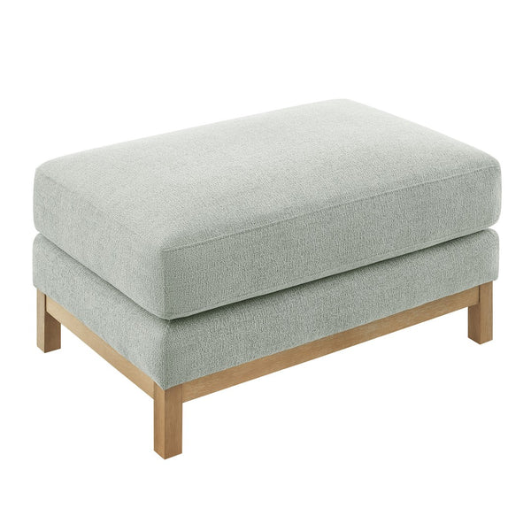 Modway Furniture Roscoe Fabric Ottoman - Plush Rectangular Design with Durable Chenille Upholstery for Comfort & Style Mist EEI-7330-MST