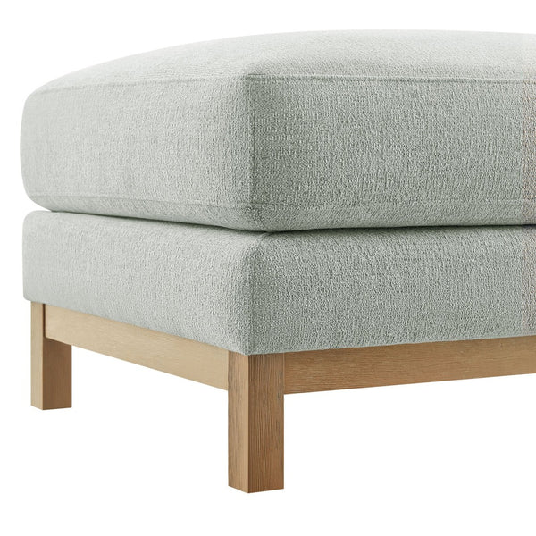 Modway Furniture Roscoe Fabric Ottoman - Plush Rectangular Design with Durable Chenille Upholstery for Comfort & Style Mist EEI-7330-MST