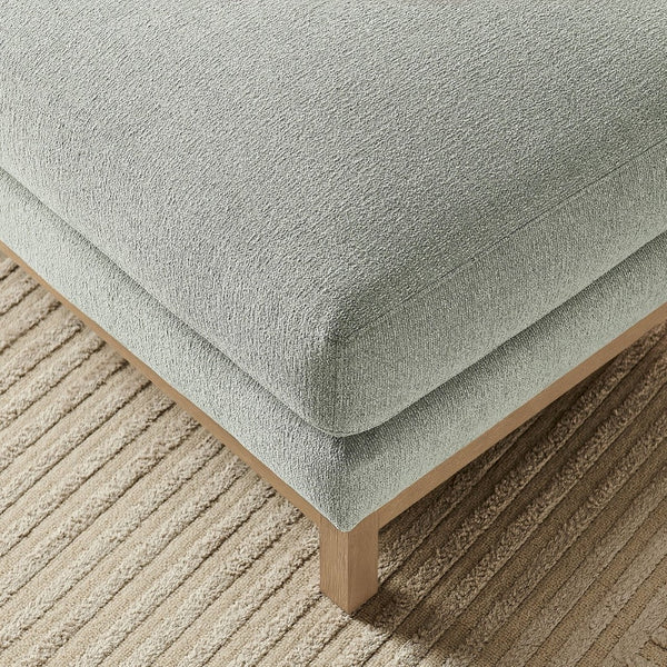 Modway Furniture Roscoe Fabric Ottoman - Plush Rectangular Design with Durable Chenille Upholstery for Comfort & Style Mist EEI-7330-MST