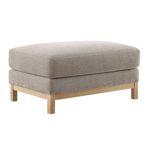 Modway Furniture Roscoe Fabric Ottoman - Plush Rectangular Design with Durable Chenille Upholstery for Comfort & Style Pewter EEI-7330-PEW