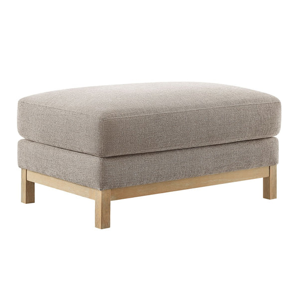 Modway Furniture Roscoe Fabric Ottoman - Plush Rectangular Design with Durable Chenille Upholstery for Comfort & Style Pewter EEI-7330-PEW