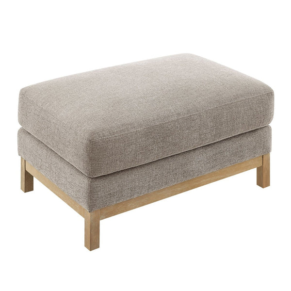 Modway Furniture Roscoe Fabric Ottoman - Plush Rectangular Design with Durable Chenille Upholstery for Comfort & Style Pewter EEI-7330-PEW