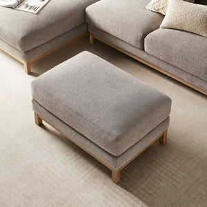 Modway Furniture Roscoe Fabric Ottoman - Plush Rectangular Design with Durable Chenille Upholstery for Comfort & Style Pewter EEI-7330-PEW