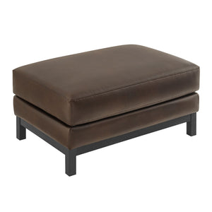 Modway Furniture Roscoe Vegan Leather Ottoman - Stylish Versatile Seating and Footstool for Modern or Classic Décor Espresso EEI-7338-ESP