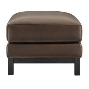 Modway Furniture Roscoe Vegan Leather Ottoman - Stylish Versatile Seating and Footstool for Modern or Classic Décor Espresso EEI-7338-ESP