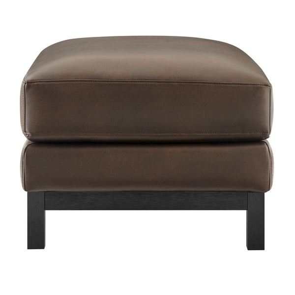 Modway Furniture Roscoe Vegan Leather Ottoman - Stylish Versatile Seating and Footstool for Modern or Classic Décor Espresso EEI-7338-ESP