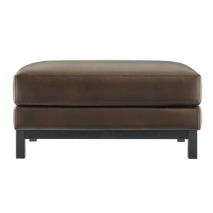 Modway Furniture Roscoe Vegan Leather Ottoman - Stylish Versatile Seating and Footstool for Modern or Classic Décor Espresso EEI-7338-ESP