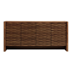 Modway Furniture Emric Wave Sideboard - 66" Contemporary 4-Door Storage Solution for Dining & Living Spaces EEI-7346-WAL