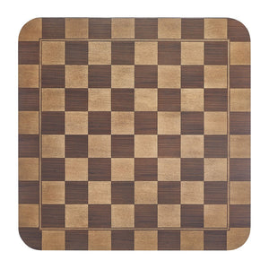 Modway Furniture Oscar 36 Inch Square Checkered Dining Table - Vintage-Inspired Design for Stylish Dining Spaces Walnut and Dark Walnut EEI-7351-DWC