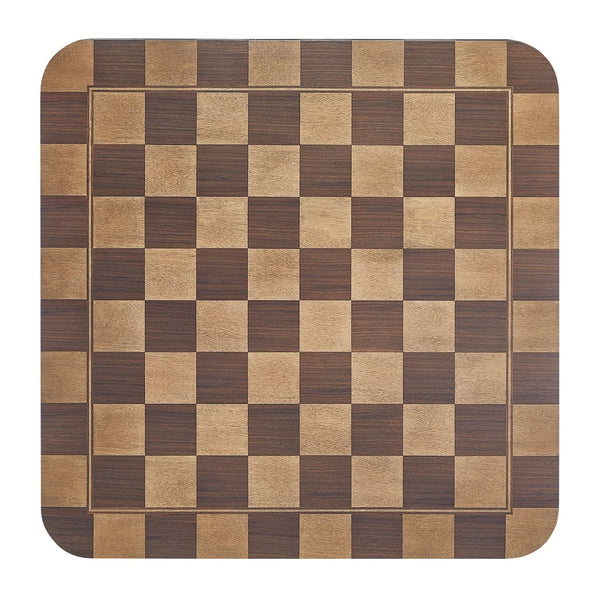 Modway Furniture Oscar 36 Inch Square Checkered Dining Table - Vintage-Inspired Design for Stylish Dining Spaces Walnut and Dark Walnut EEI-7351-DWC