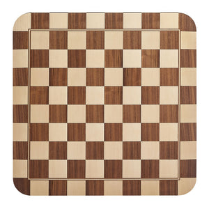 Modway Furniture Oscar 36 Inch Square Checkered Dining Table - Vintage-Inspired Design for Stylish Dining Spaces Oak and Walnut EEI-7351-OWC