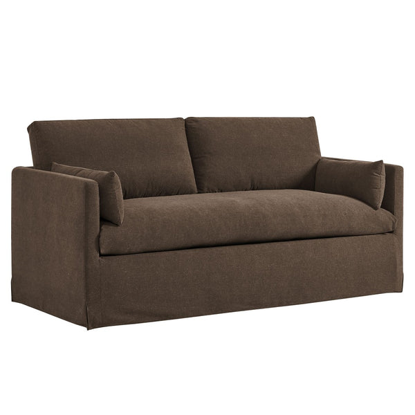 Modway Furniture Wellfleet Modway Slipcovered Loveseat with Down Blend Cushions and Tailored Piping Cocoa EEI-7356-COA