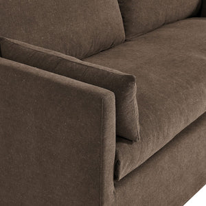 Modway Furniture Wellfleet Modway Slipcovered Loveseat with Down Blend Cushions and Tailored Piping Cocoa EEI-7356-COA