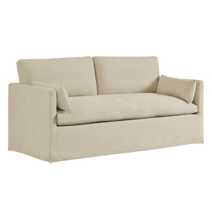 Modway Furniture Wellfleet Modway Slipcovered Loveseat with Down Blend Cushions and Tailored Piping Linen EEI-7356-LIN