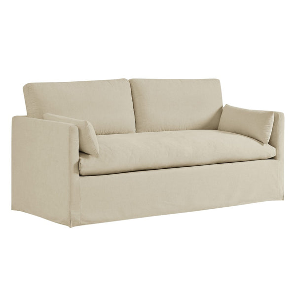 Modway Furniture Wellfleet Modway Slipcovered Loveseat with Down Blend Cushions and Tailored Piping Linen EEI-7356-LIN
