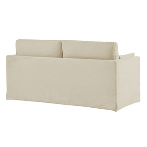 Modway Furniture Wellfleet Modway Slipcovered Loveseat with Down Blend Cushions and Tailored Piping Linen EEI-7356-LIN