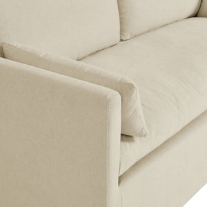 Modway Furniture Wellfleet Modway Slipcovered Loveseat with Down Blend Cushions and Tailored Piping Linen EEI-7356-LIN