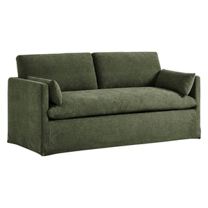 Modway Furniture Wellfleet Modway Slipcovered Loveseat with Down Blend Cushions and Tailored Piping Sage EEI-7356-SGE