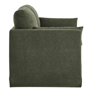 Modway Furniture Wellfleet Modway Slipcovered Loveseat with Down Blend Cushions and Tailored Piping Sage EEI-7356-SGE