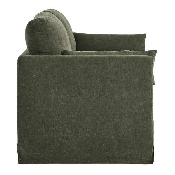 Modway Furniture Wellfleet Modway Slipcovered Loveseat with Down Blend Cushions and Tailored Piping Sage EEI-7356-SGE