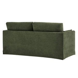 Modway Furniture Wellfleet Modway Slipcovered Loveseat with Down Blend Cushions and Tailored Piping Sage EEI-7356-SGE