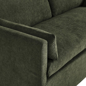 Modway Furniture Wellfleet Modway Slipcovered Loveseat with Down Blend Cushions and Tailored Piping Sage EEI-7356-SGE