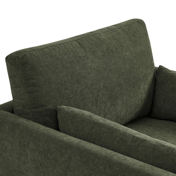 Modway Furniture Wellfleet Modway Slipcovered Armchair with Down Blend Cushion and French Piping Trim Sage EEI-7357-SGE