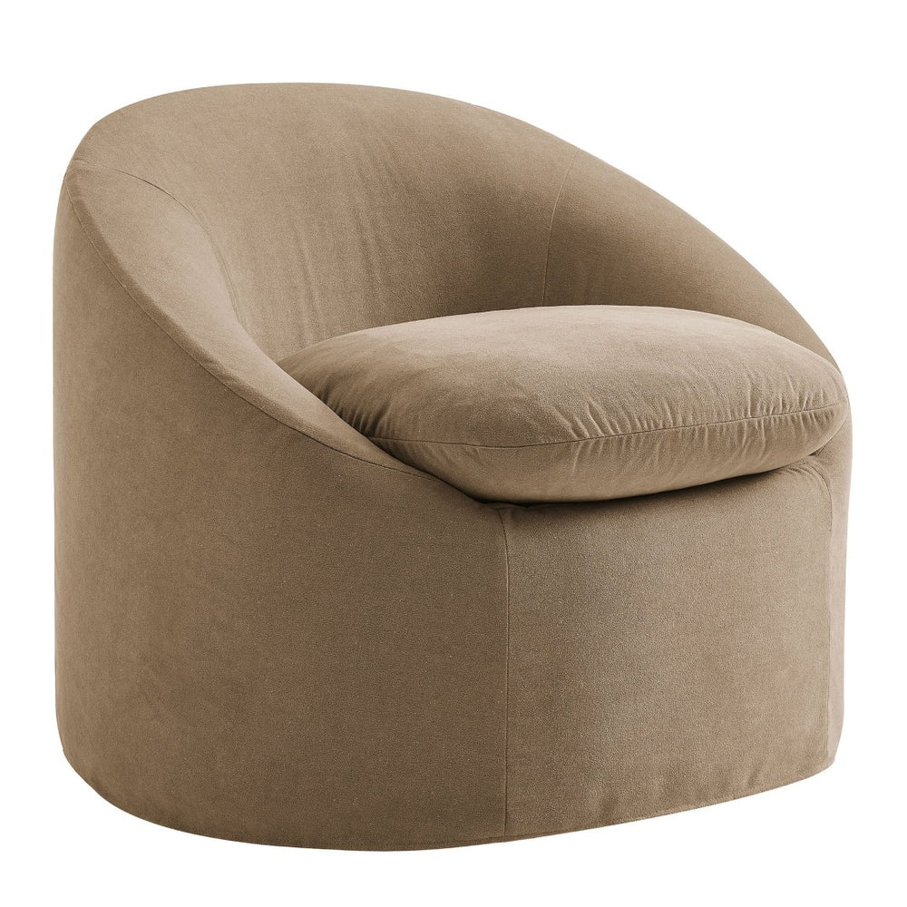 Modway Furniture Sadie Modway Slipcover Accent Chair with Down Cushion and Sinuous Spring Support Almond EEI-7358-ALM