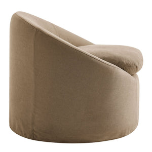 Modway Furniture Sadie Modway Slipcover Accent Chair with Down Cushion and Sinuous Spring Support Almond EEI-7358-ALM