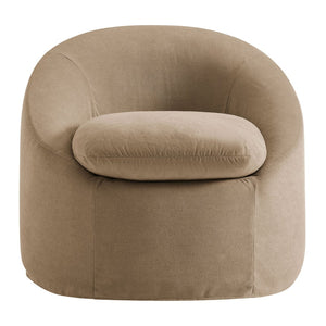 Modway Furniture Sadie Modway Slipcover Accent Chair with Down Cushion and Sinuous Spring Support Almond EEI-7358-ALM