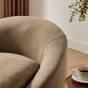 Modway Furniture Sadie Modway Slipcover Accent Chair with Down Cushion and Sinuous Spring Support Almond EEI-7358-ALM