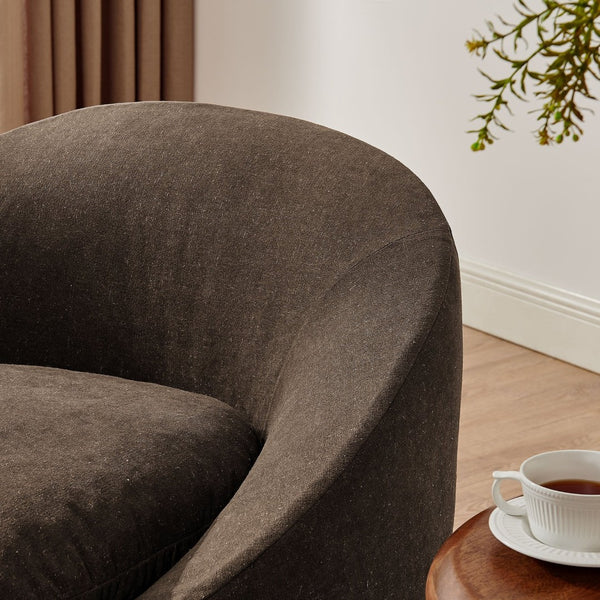Modway Furniture Sadie Modway Slipcover Accent Chair with Down Cushion and Sinuous Spring Support Cocoa EEI-7358-COA