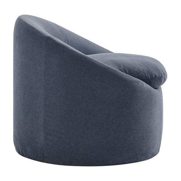 Modway Furniture Sadie Modway Slipcover Accent Chair with Down Cushion and Sinuous Spring Support Denim EEI-7358-DEN
