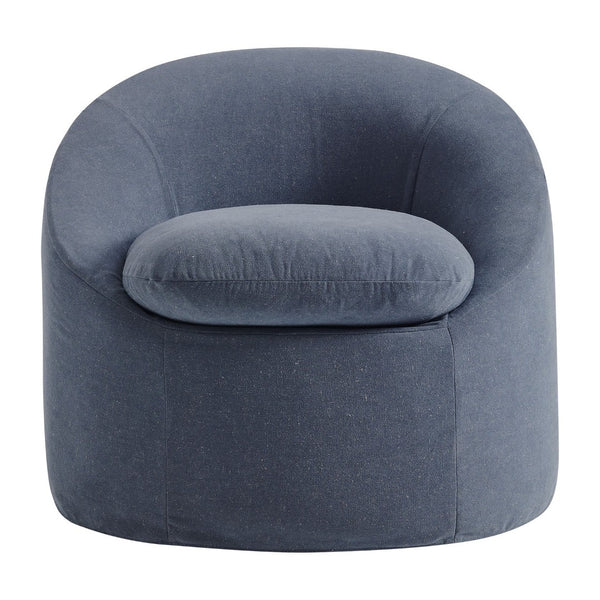 Modway Furniture Sadie Modway Slipcover Accent Chair with Down Cushion and Sinuous Spring Support Denim EEI-7358-DEN