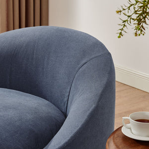 Modway Furniture Sadie Modway Slipcover Accent Chair with Down Cushion and Sinuous Spring Support Denim EEI-7358-DEN