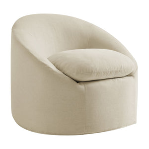 Modway Furniture Sadie Modway Slipcover Accent Chair with Down Cushion and Sinuous Spring Support Linen EEI-7358-LIN