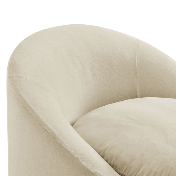 Modway Furniture Sadie Modway Slipcover Accent Chair with Down Cushion and Sinuous Spring Support Linen EEI-7358-LIN
