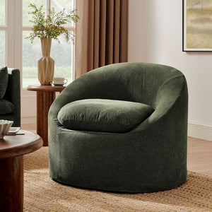 Modway Furniture Sadie Modway Slipcover Accent Chair with Down Cushion and Sinuous Spring Support Sage EEI-7358-SGE
