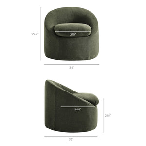 Modway Furniture Sadie Modway Slipcover Accent Chair with Down Cushion and Sinuous Spring Support Sage EEI-7358-SGE
