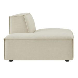 Modway Furniture Restore Modular Left Chaise with Performance Fabric Piped Trim and Pocket Coil Support Ecru EEI-7386-ECR