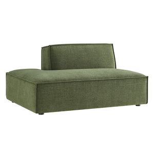 Modway Furniture Restore Modular Left Chaise with Performance Fabric Piped Trim and Pocket Coil Support Foliage EEI-7386-FOL