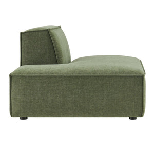 Modway Furniture Restore Modular Left Chaise with Performance Fabric Piped Trim and Pocket Coil Support Foliage EEI-7386-FOL